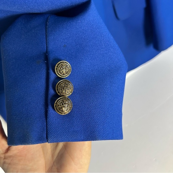 HTF Washington DC Travelers Aid Men’s Blue Blazer Sz Large Metropolitan Airports - Picture 8 of 14